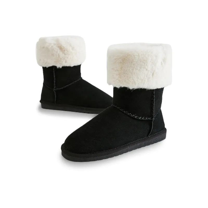 BESTFEEL Short Mid Calf Snow Boots Women's-4