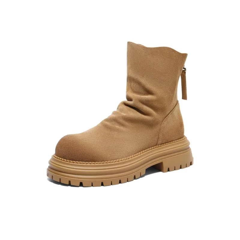 BELLE Ankle Boots Women's Brown/Apricot-6