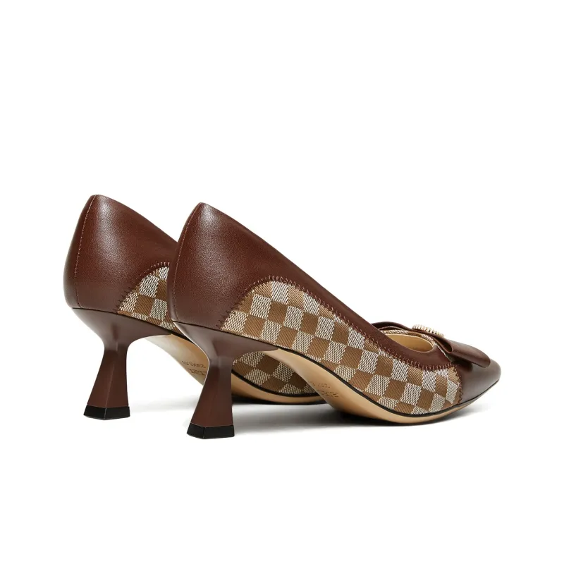 Lazi Spool Heel High Heels 6.5cm Women's-1
