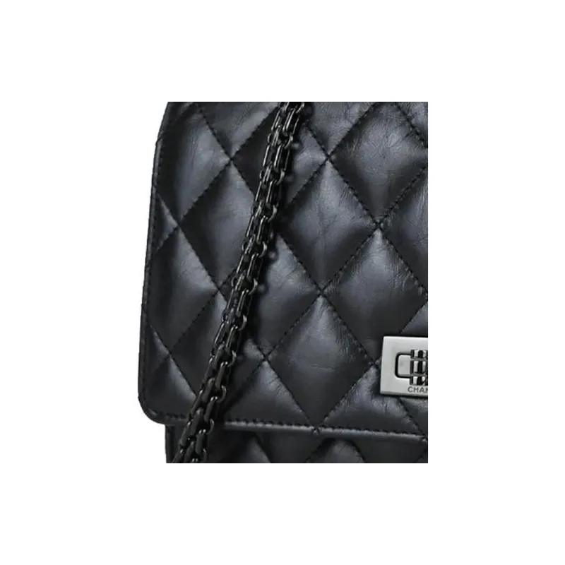CHANEL Calfskin Shoulder Bag, Crossbody Bag Mini Women's Black-3