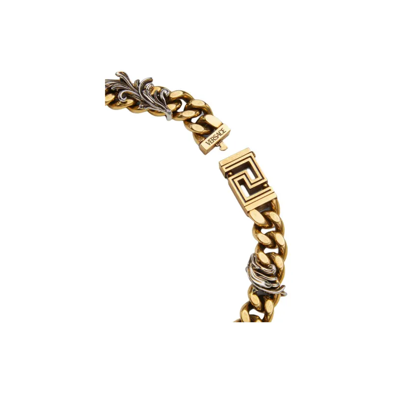 VERSACE Barocco Leaf Chain Necklace-1