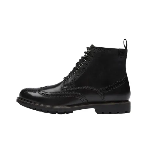 Clarks Short Martin Boot Men's Black