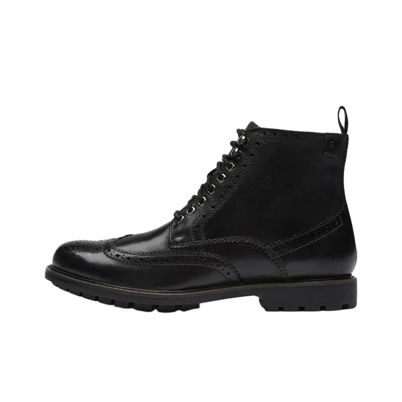 Clarks Short Martin Boot Men's Black-0