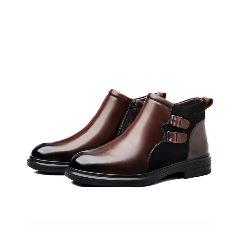 MODENGPAN Ankle Boots 3.5cm Men's-4