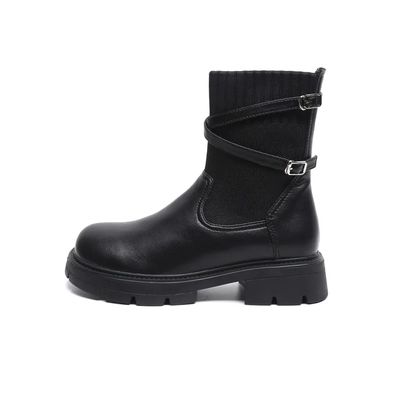 Mulinsen Crisscross Strappy Boots Women's-0