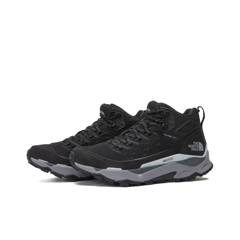 THE NORTH FACE Vectiv Exploris Anti Slip Wear Resistant Mid Top Hiking Shoes Women's Black-3