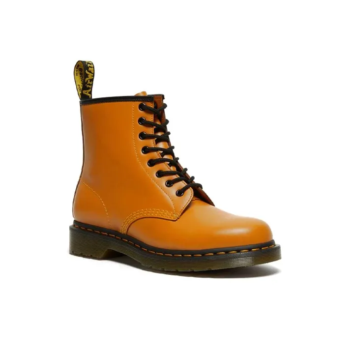Dr.Martens 1460 Smooth Leather Lace Up Boots 'Orange'-2