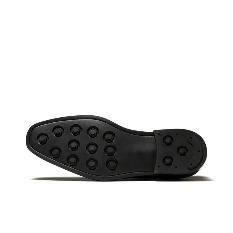 TRUFFAUT Vintage Polished High Quality Oxford Shoes Dress Shoes Men's Black-4