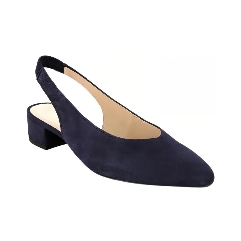 Gabor Chunky Heel High Heels 3cm Women's Marine Blue-2