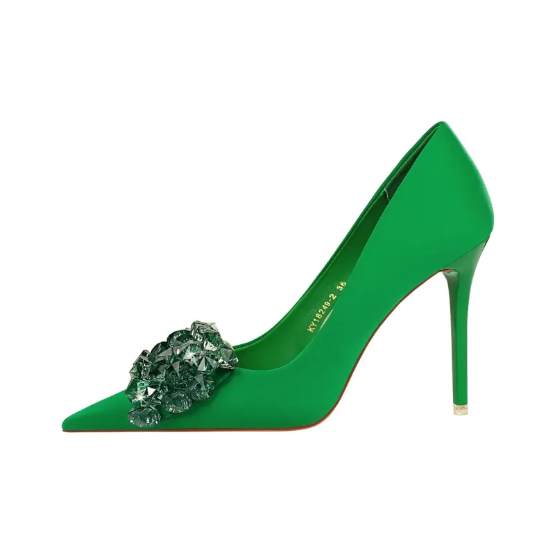 QITUMAUL Slim Heel High Heels Women's-7
