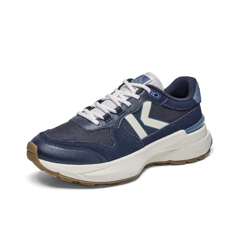 Kappa Anti Slip Wear Resistant Low Top Casual Running Shoes Unisex Blue White-2