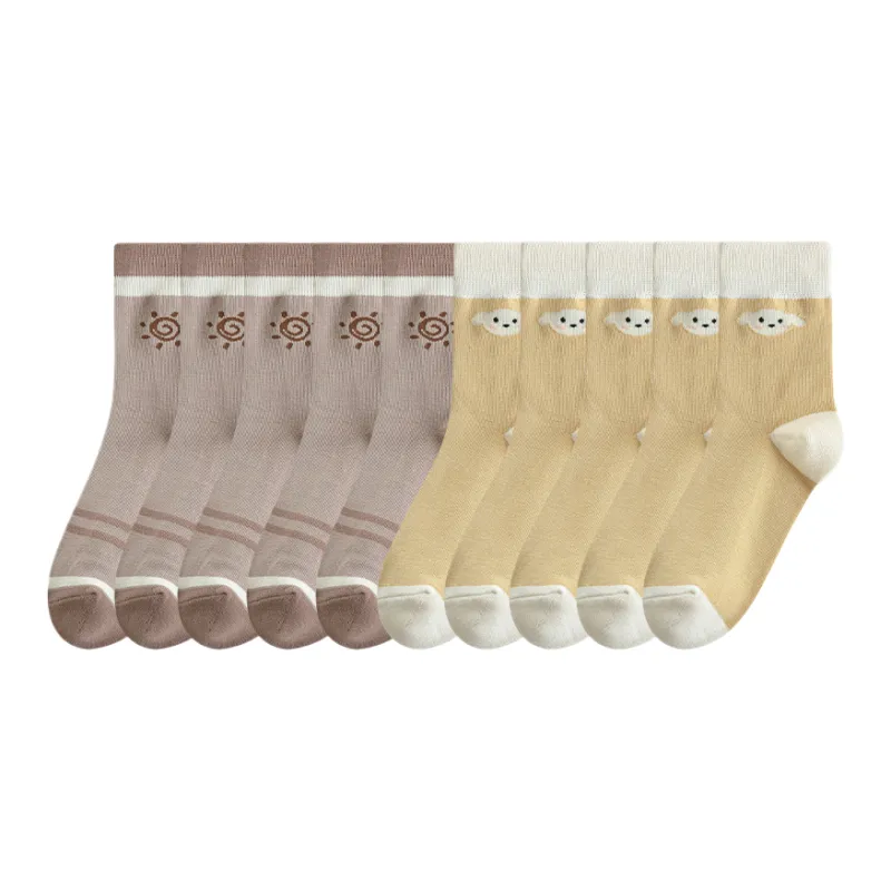 Lan Miao Mid Calf Socks Women's 10 Pack-6