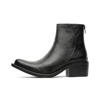 Chi Wolf Ankle Boots Men Black/Brown