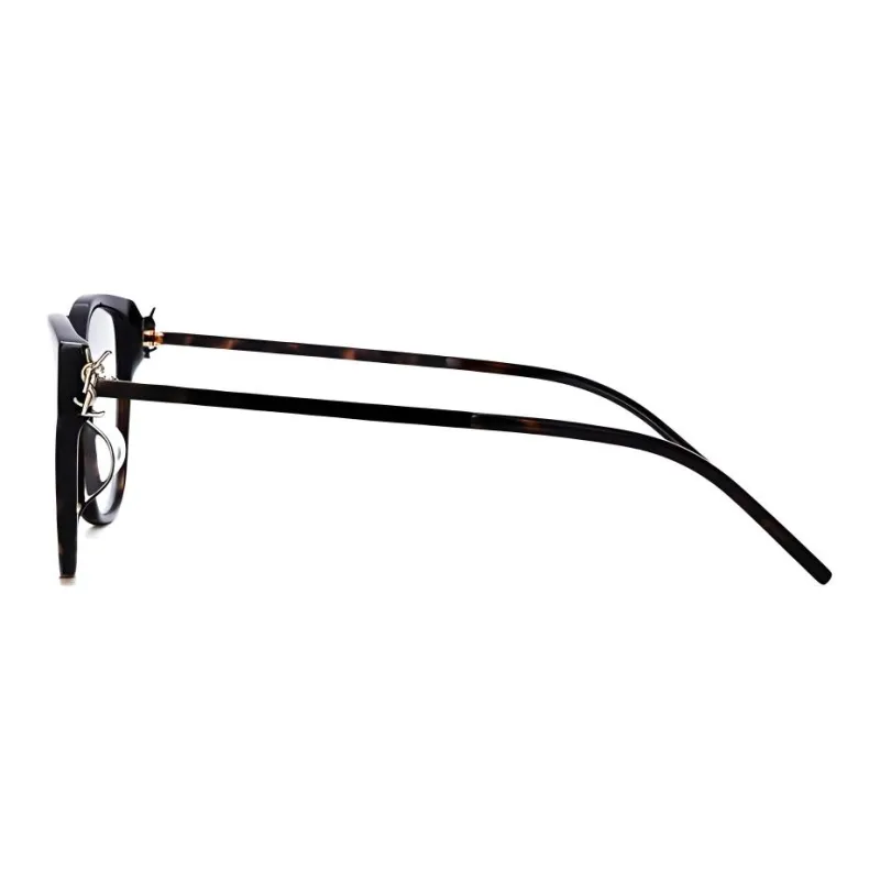 SAINT LAURENT Capsule Plate Frame Oval Eyeglass Frames Women's Tortoiseshell-2