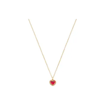 COACH Faux Crystal Necklaces Women's Gold