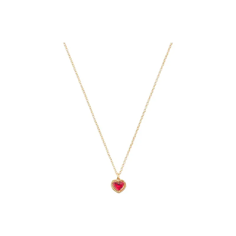 COACH Faux Crystal Necklaces Women's Gold-0