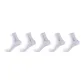 ·[5 Pack White]·100% cotton Odor-Resistant