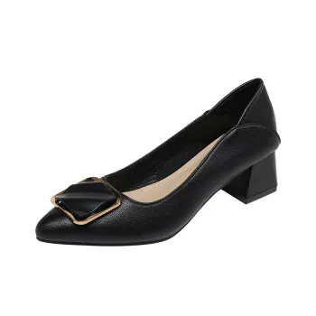 Pounise Chunky Heel High Heels 4.5cm Women's