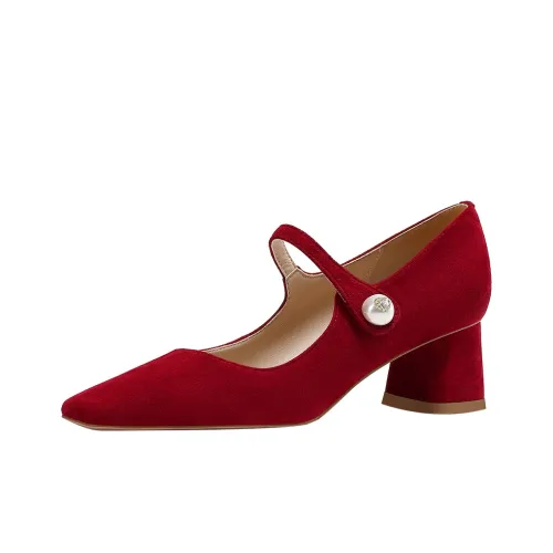 Ruby L Chunky Heel High Heels 4.5cm Women's