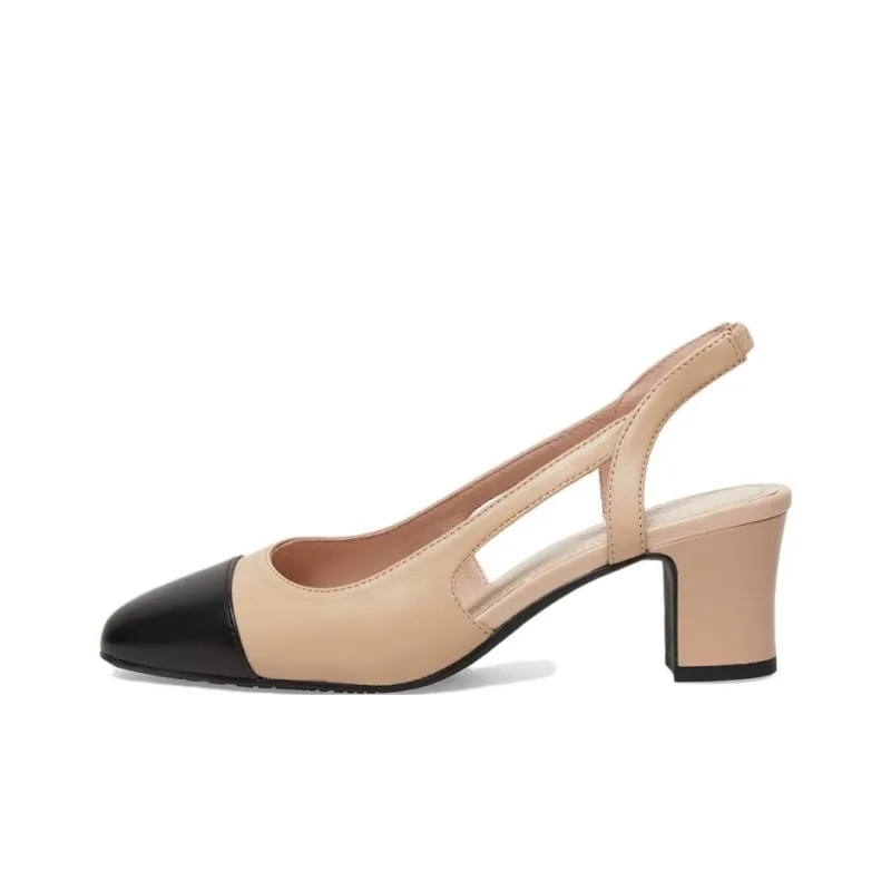 BATA Chunky Heel High Heels 6.5cm Women's-5