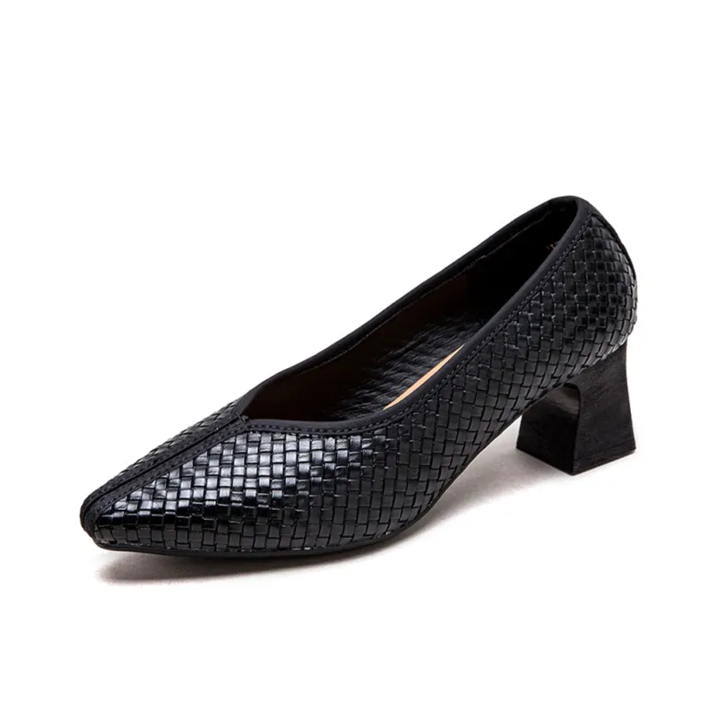 Jay Chunky Heel High Heels 5.5CM Women's-5