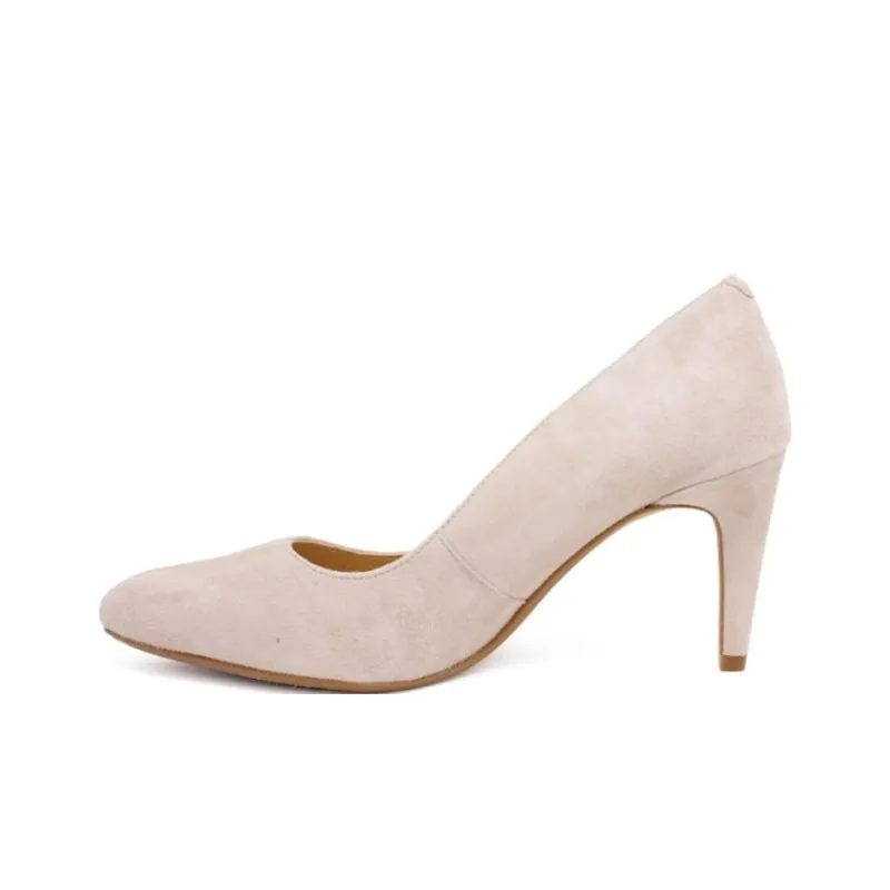 Clarks Slim Heel High Heels 5cm Women's Beige Pink-0