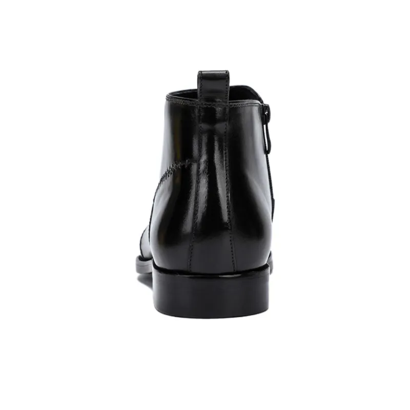 ASTON M.JAZZ Ankle Boots Men Black/Coffee-4