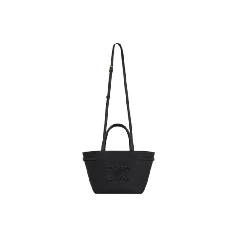 CELINE Cabas Calfskin Crossbody Handbags Mini Women's Black-1