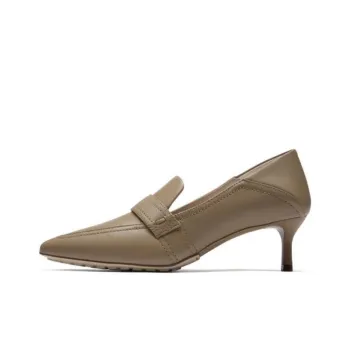 Clarks Slim Heel High Heels 5cm Women's Light Brown