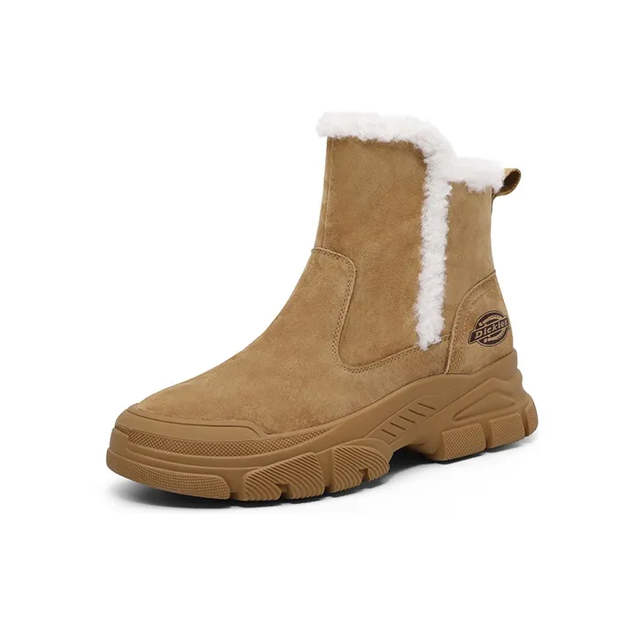 Dickies Warm Crew Snow Boots Women's Yellow Brown-1