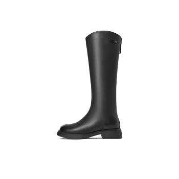 JOSINY Non-over-The-Knee Slimming Boots Knee-high Boots 3.5cm Women's Black