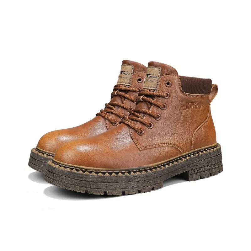 G.N.SHIJIA Short Martin Boot Men's-10