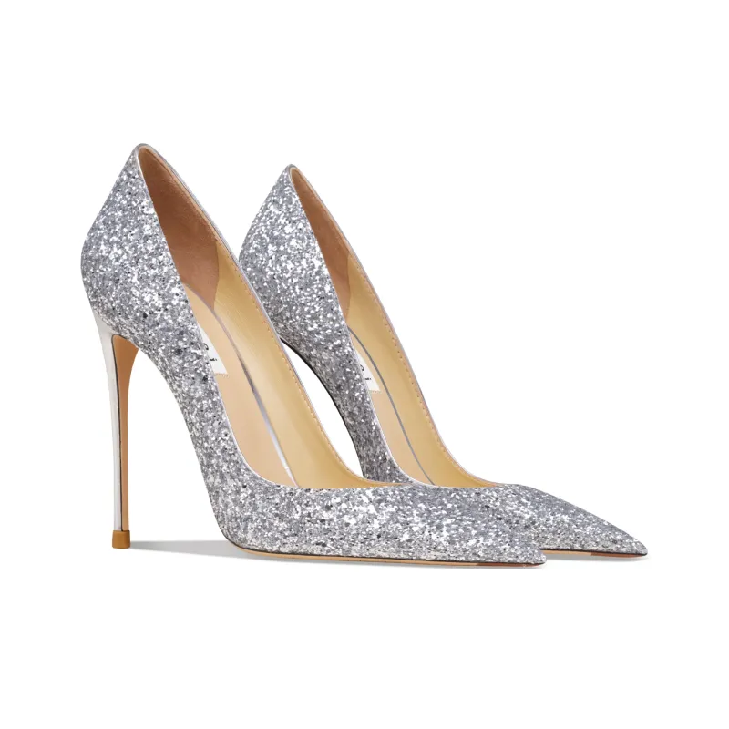 Suyymakk High Heels Women's Silver-3