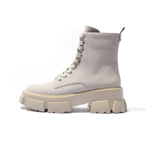 STEVE MADDEN Short Martin Boot Women's Ecru