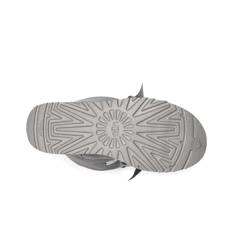 UGG Gita Bow Mini Fleece Lined Blue Gray Women's-4