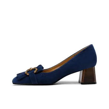 BOSSSUNWEN Chunky Heel High Heels 5cm Women's Blue