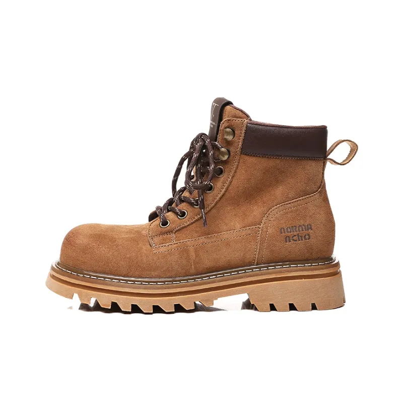POOQ Martin Boots Women's Yellow/Brown/Pink-8