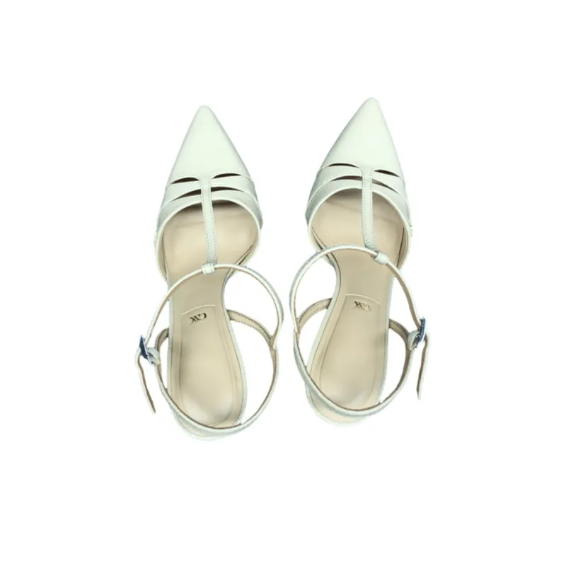 CHARLES&KEITH Slim Heel High Heels 10cm Women's Sand-1