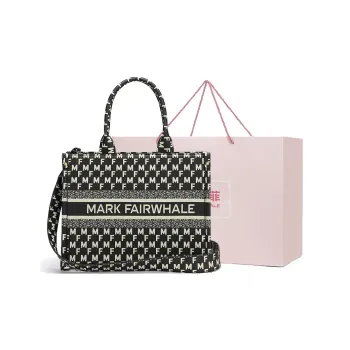 FAIRWHALE PVC Tote Handbag, Shoulder Bag, Crossbody Bag Large Size Women's Black