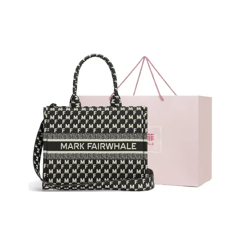 FAIRWHALE PVC Tote Handbag, Shoulder Bag, Crossbody Bag Large Size Women's Black