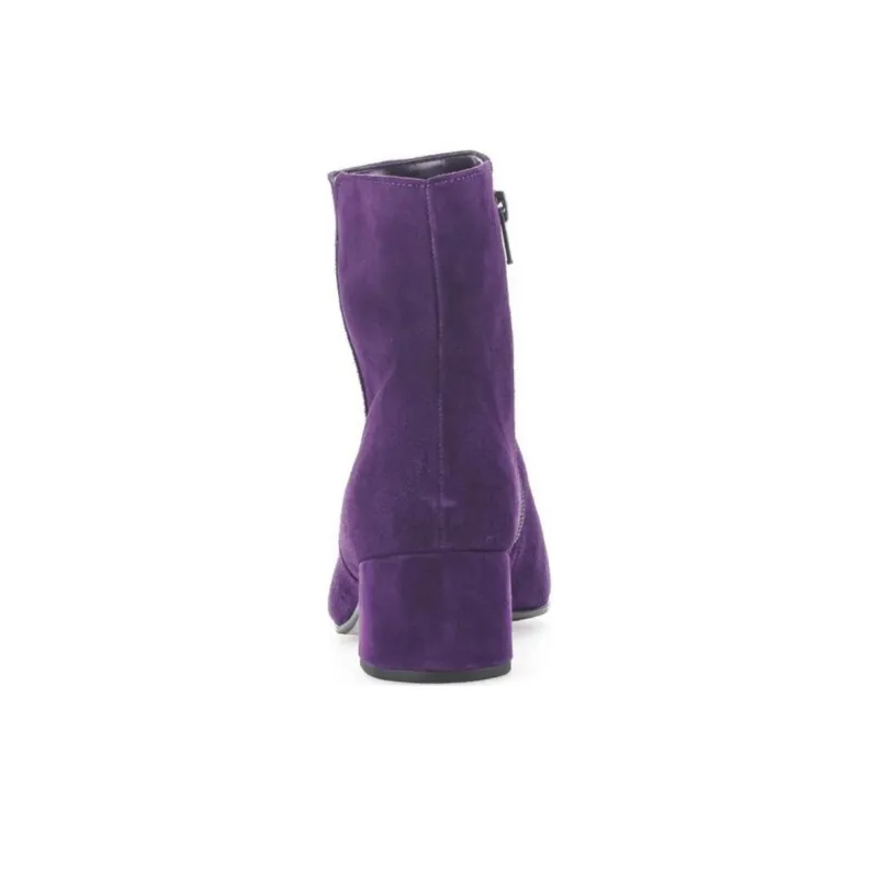 Gabor Fashion Ankle Boots 5cm Women's Purple-4