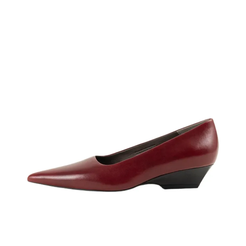 VAGABOND SHOEMAKERS Sonya Chunky Heel High Heels 3.5cm Women's Deep Red-0