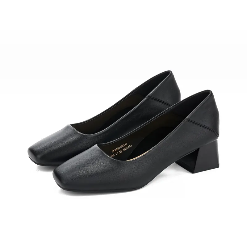 KEKAFU Chunky Heel High Heels 4.1cm Women's-12