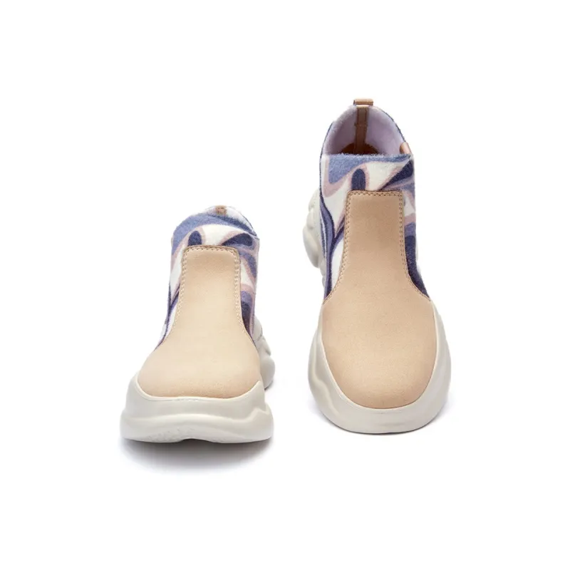 U.IN Painted Travel Shoes, Flowing Colors Longtala 7 Collection Ankle Boots Women's-15