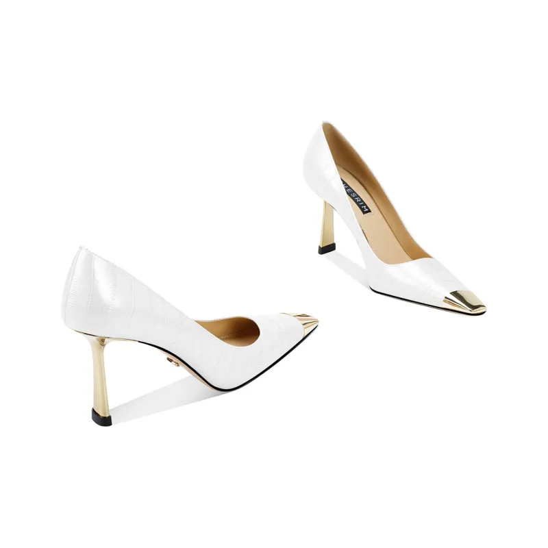 Shesrim High Heels Women's Black, White, Pink-2