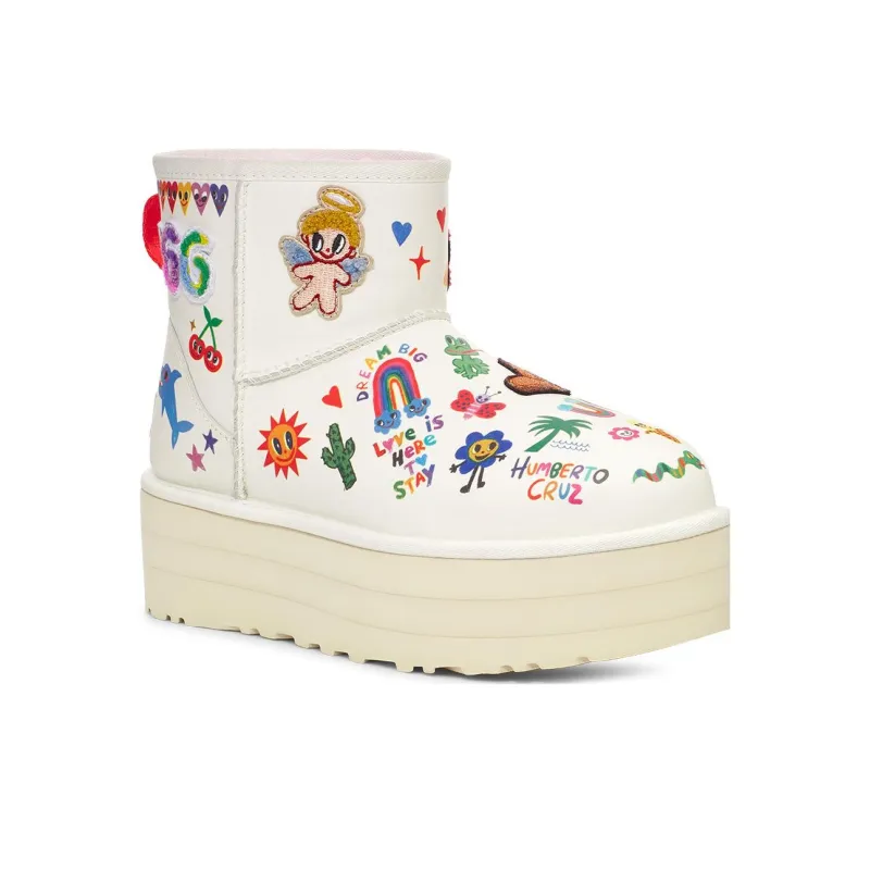 UGG Classic Mini Platform Boot Pop Sketch Women's-2