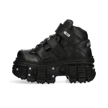 NEW ROCK Ankle Boots Men's Black