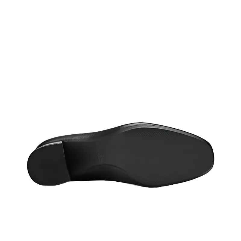 Clarks Chunky Heel High Heels Women's Black-3