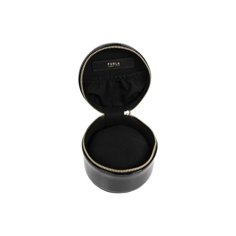 Furla Leather Jewelry Boxes Women's Black-2