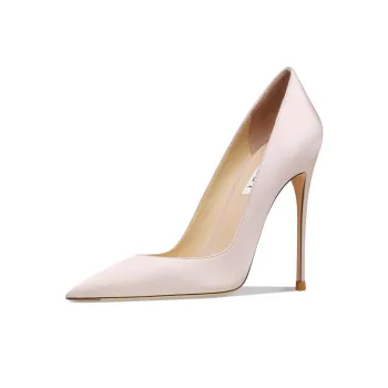 Suyymakk Slim Heel High Heels Women's Apricot